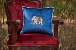 Load image into Gallery viewer, Tusker Embroidered Cushion
