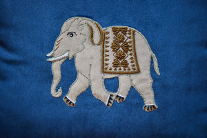 Tusker Embroidered Cushion