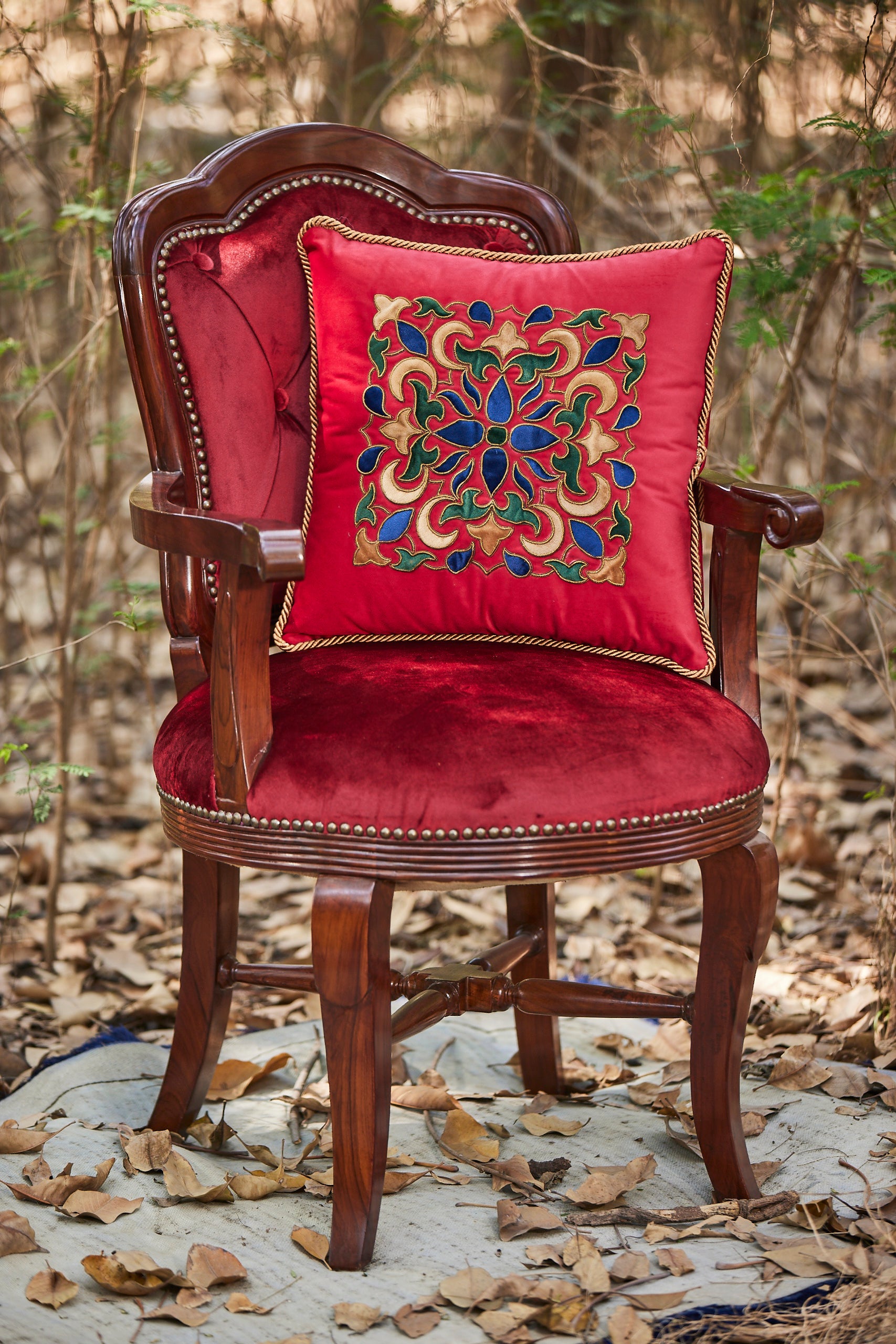 Moghul Embroidered Cushion