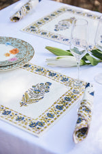 Load image into Gallery viewer, Set Of 6 + 6 Moghul Garden II Tablemats &amp; Napkins
