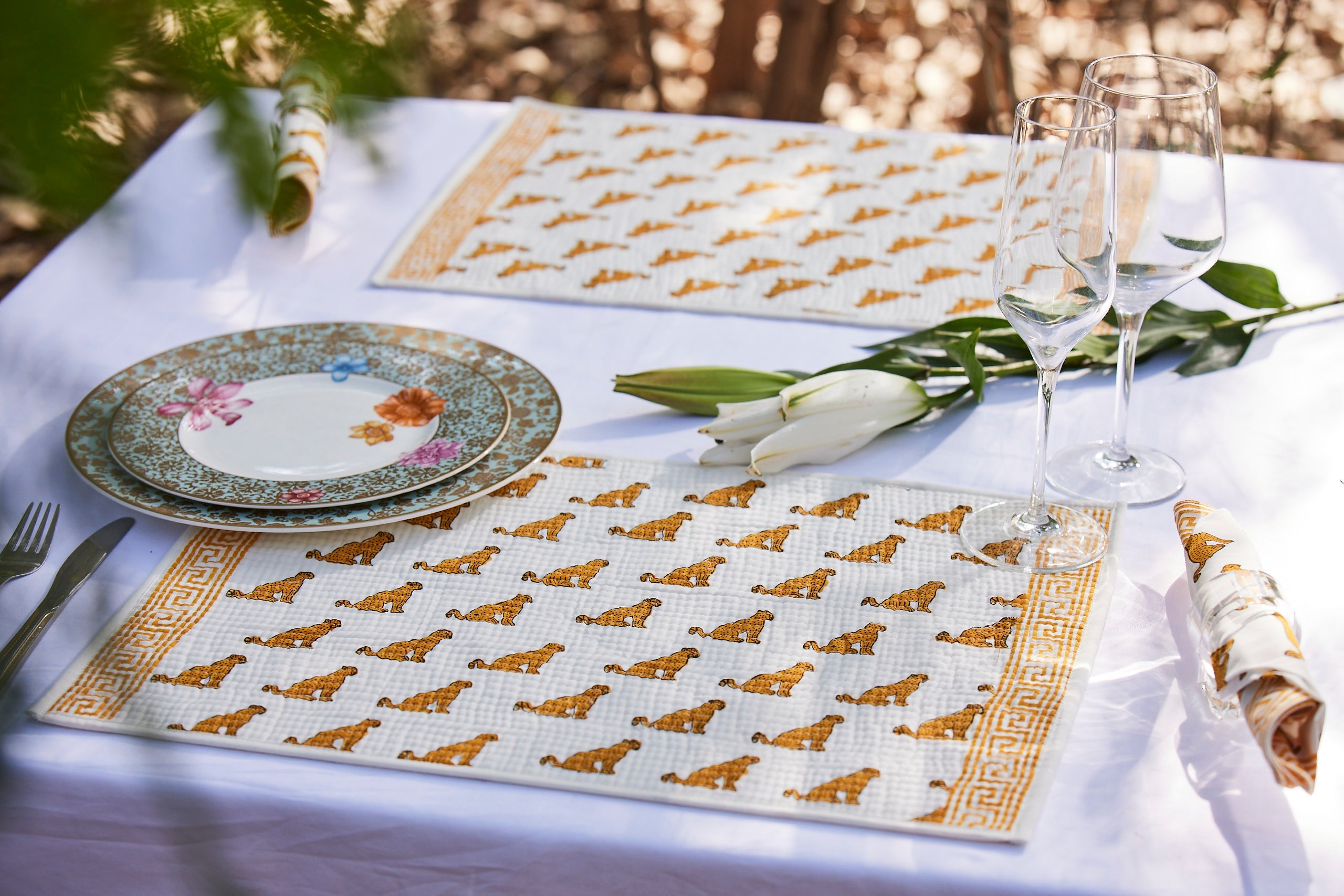 Set Of 6 + 6 Eden Tablemats & Napkins